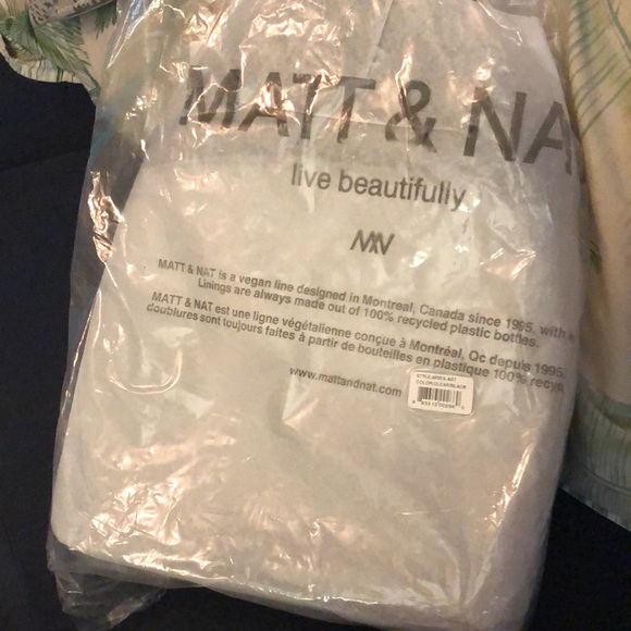 NWT Matt & Nat Aries Backpack in Clear & Black Cute Travel Trendy Indie Festival main image 9